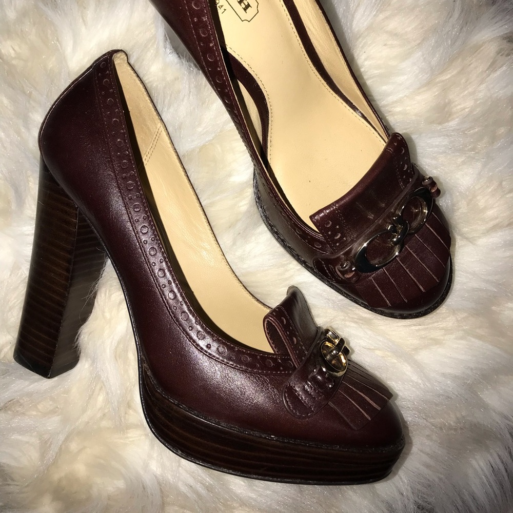 Coach leather pumps!